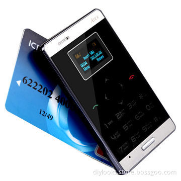 Quad Band Single SIM Mini Super Slim Mobile Phone, Supports TF Card, Network GSM 900/1800MHzNew
